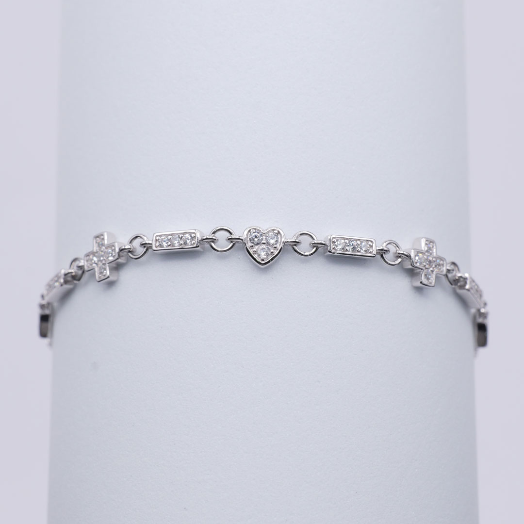 シルバーブレスレット　長さ調整可能