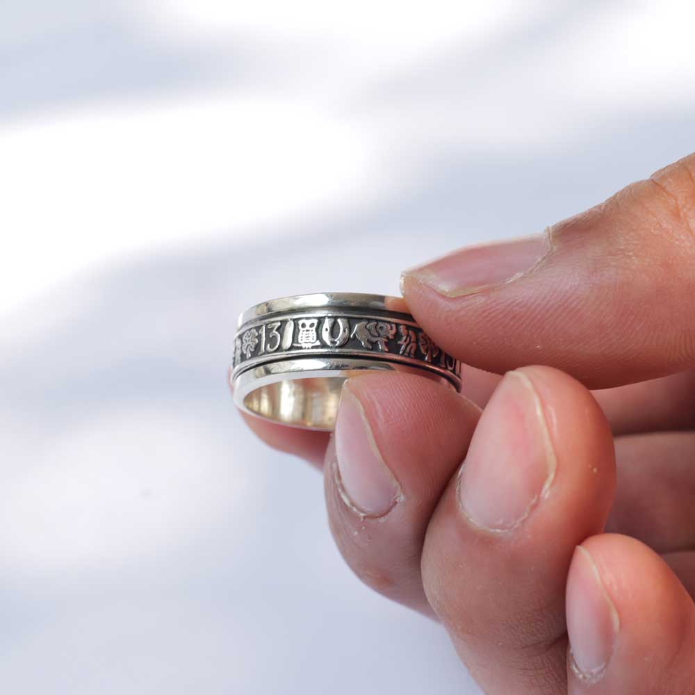 回転式シルバーリング 4