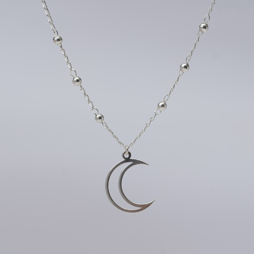 月のネックレス　シルバー925 2