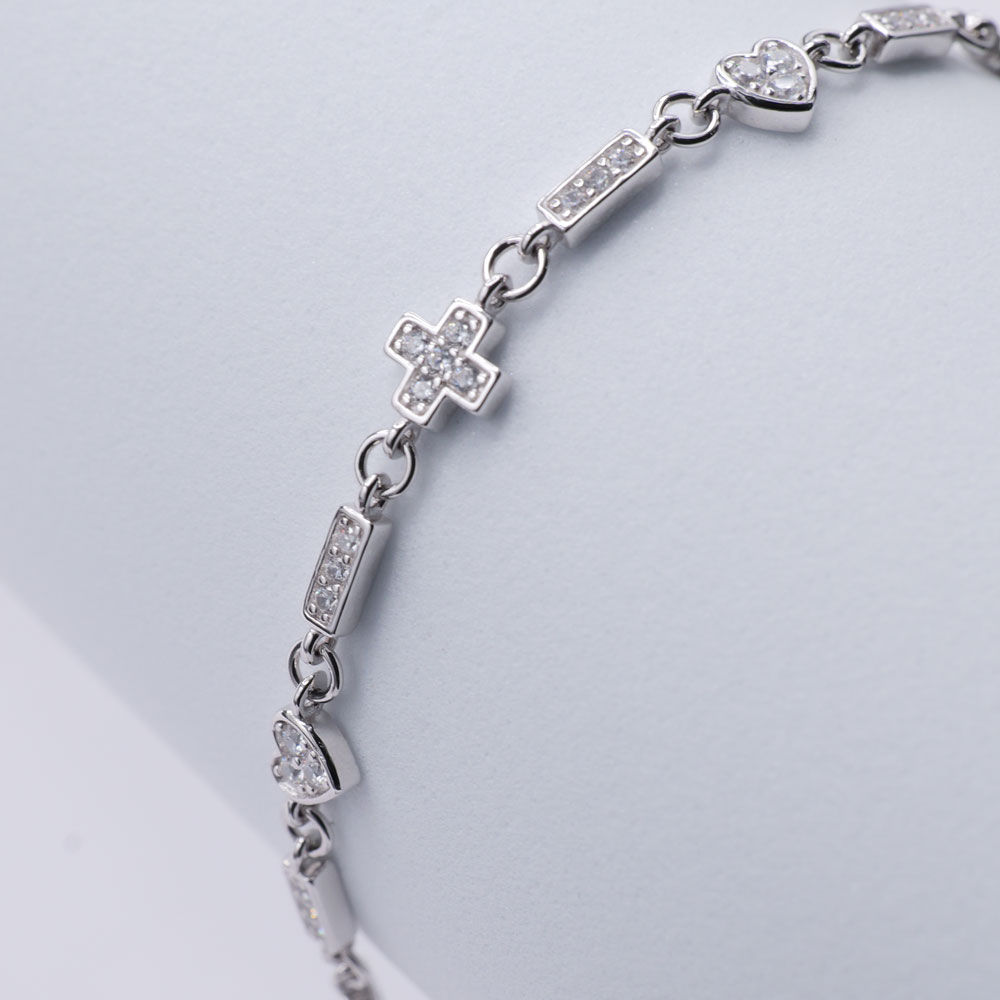 シルバーブレスレット　長さ調整可能 4