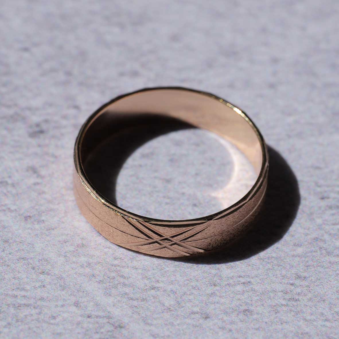 メキシコ産リング　金メッキ 4