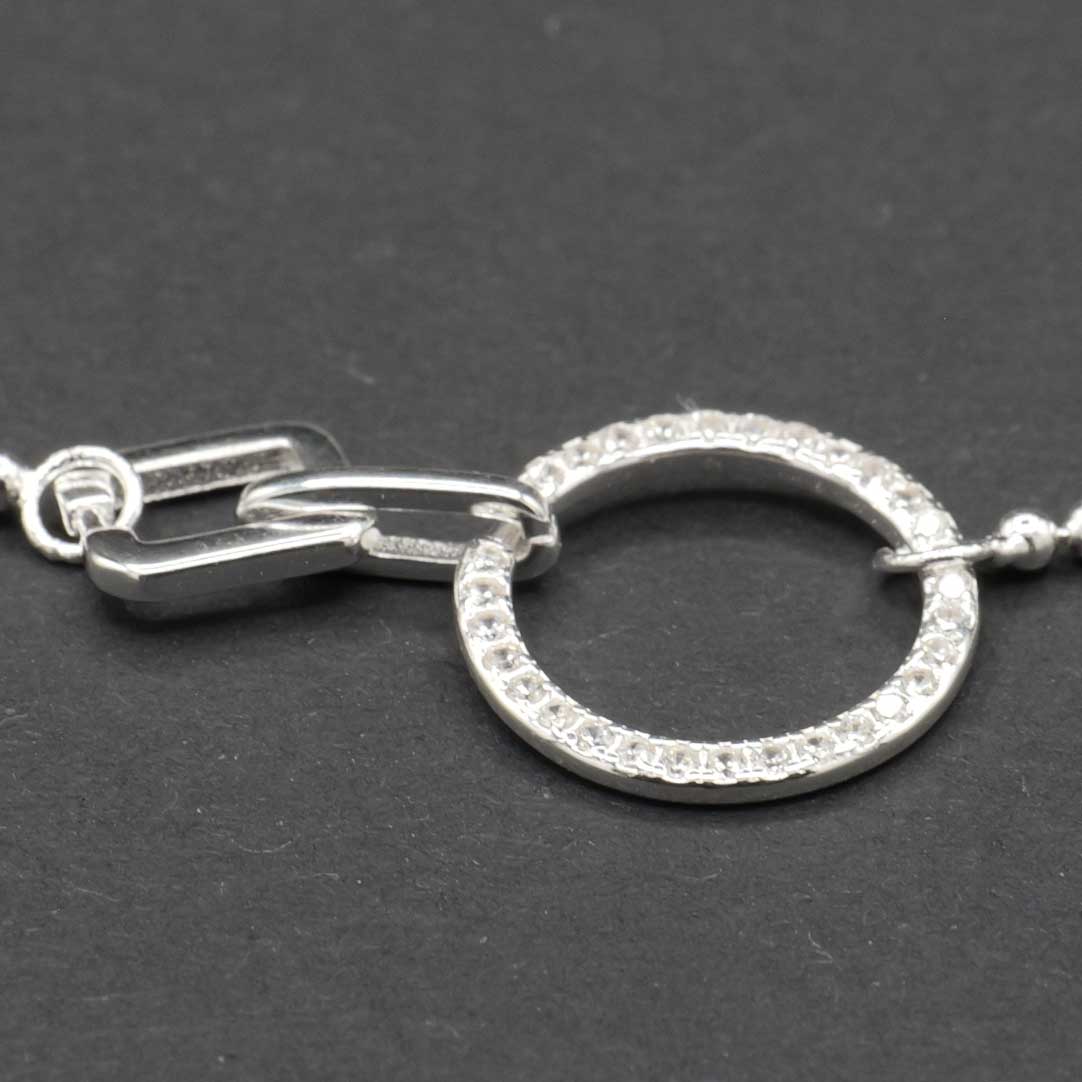 シルバーブレスレット　長さ調節可能　円 4