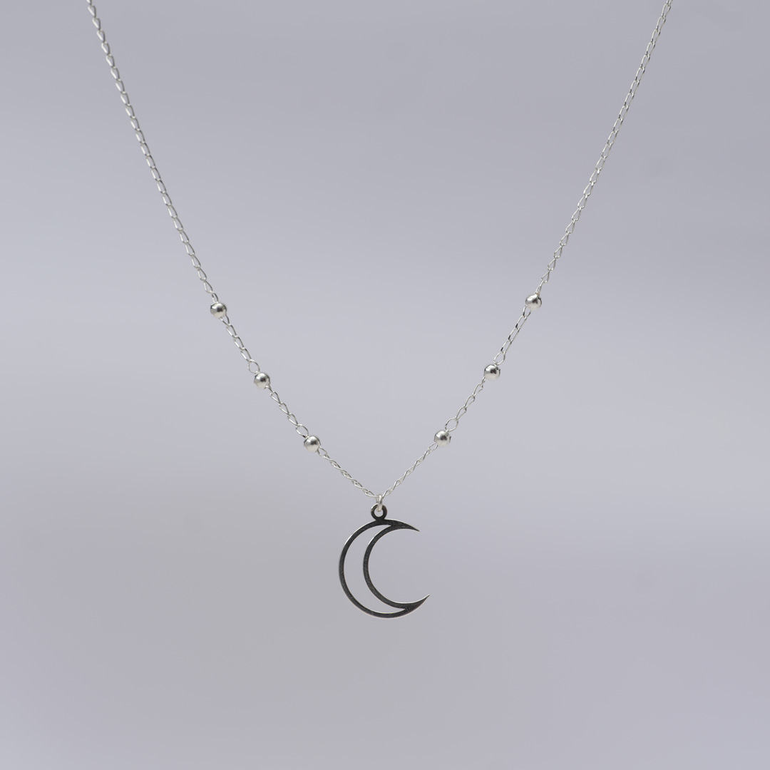 月のネックレス　シルバー925 3