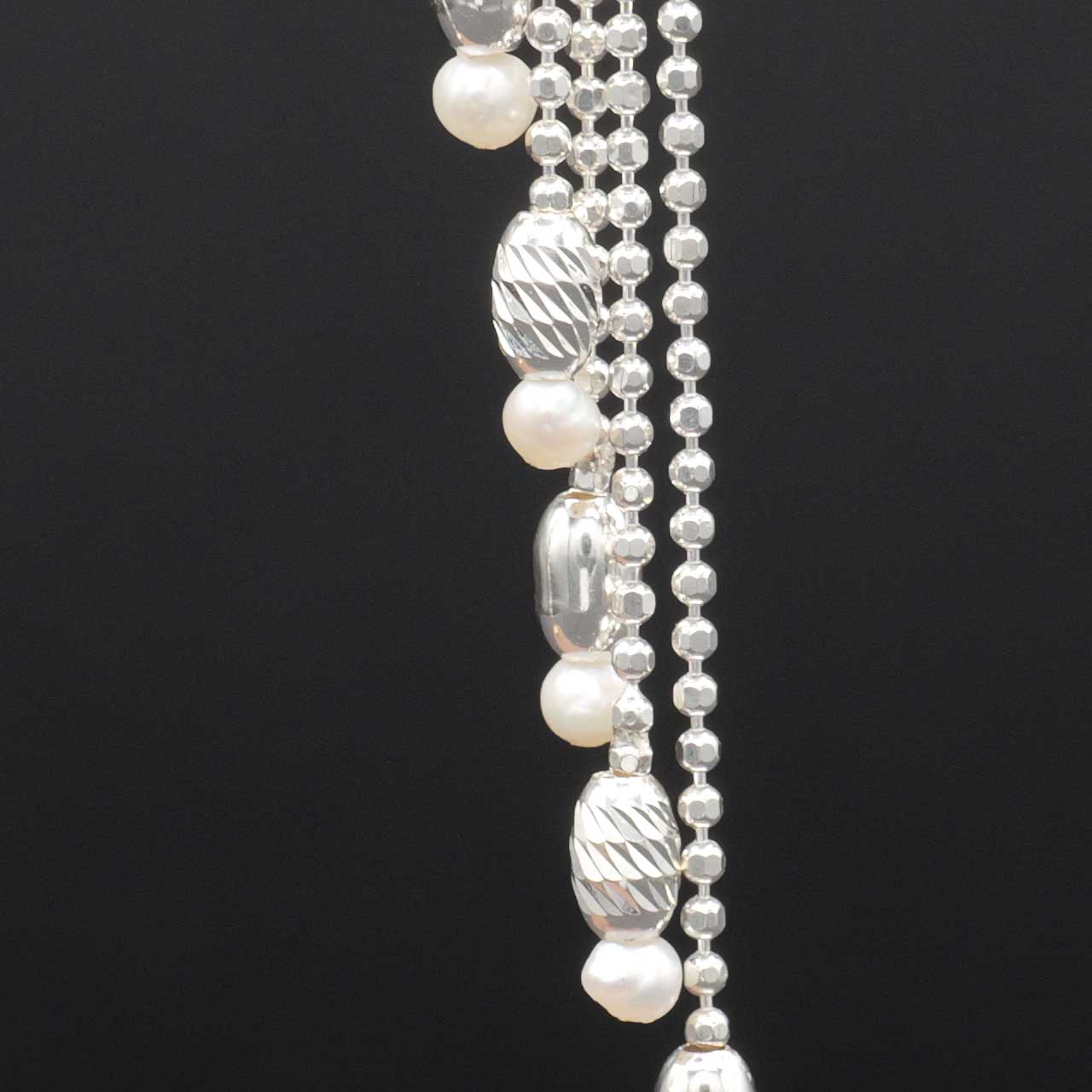 シルバーピアス　真珠 3