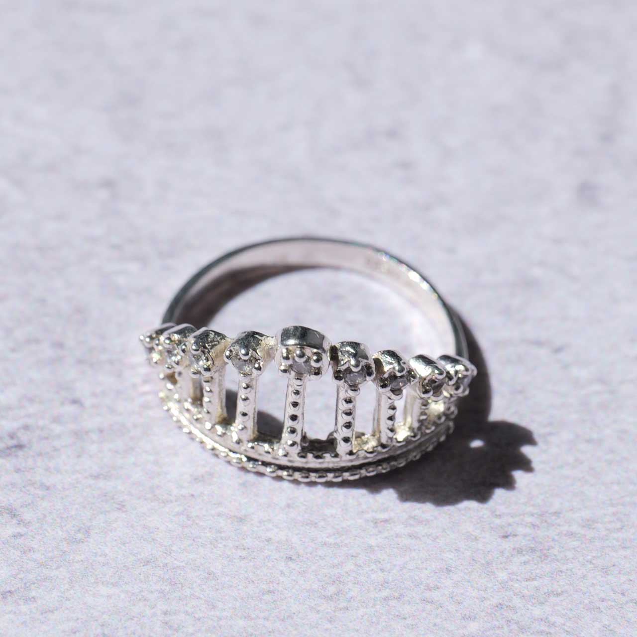 シルバーリング　王冠 5