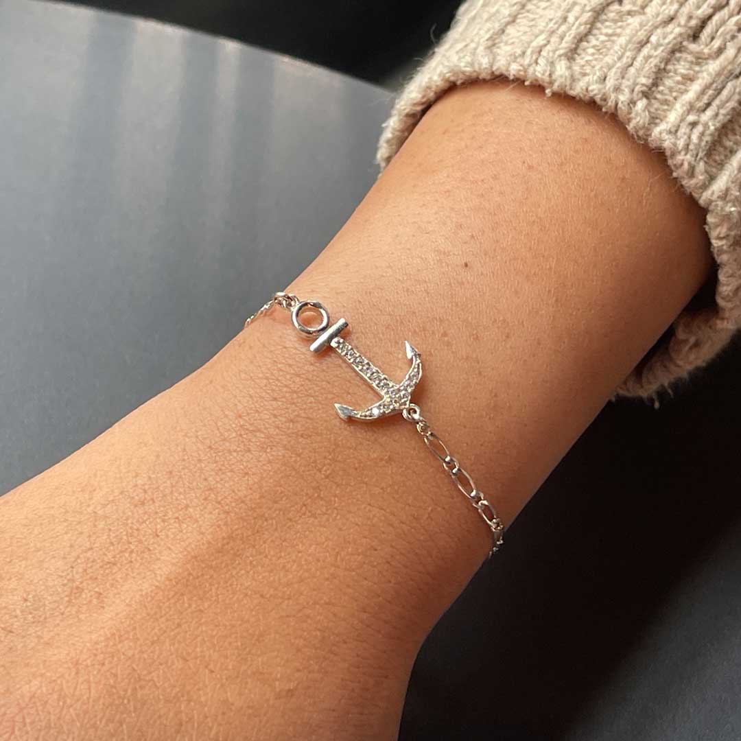 ブレスレット　シルバー925 錨 6