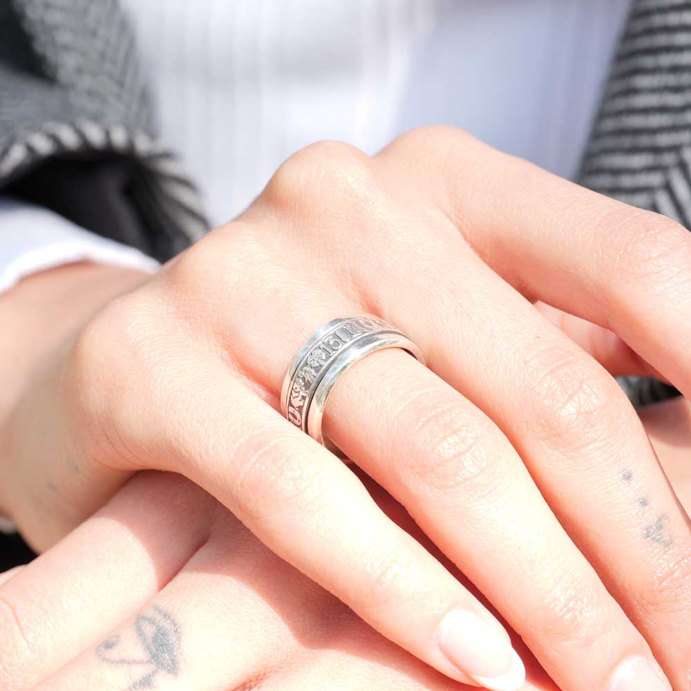 回転式シルバーリング 8