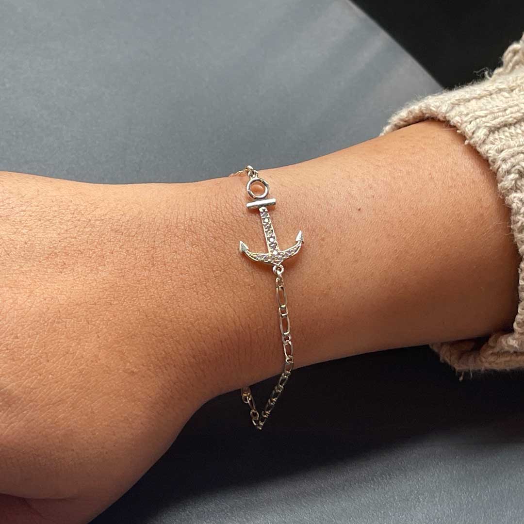 ブレスレット　シルバー925 錨 3