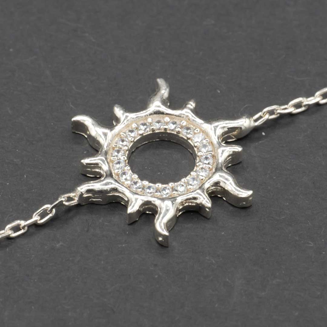 ブレスレット　シルバー925 太陽　長さ調節可能 3