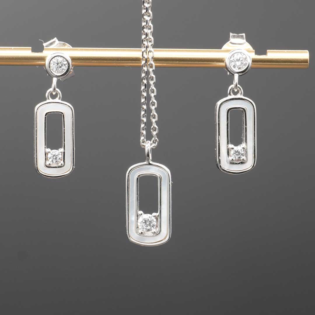 メキシコ産　シルバーネックレス&ピアス 2