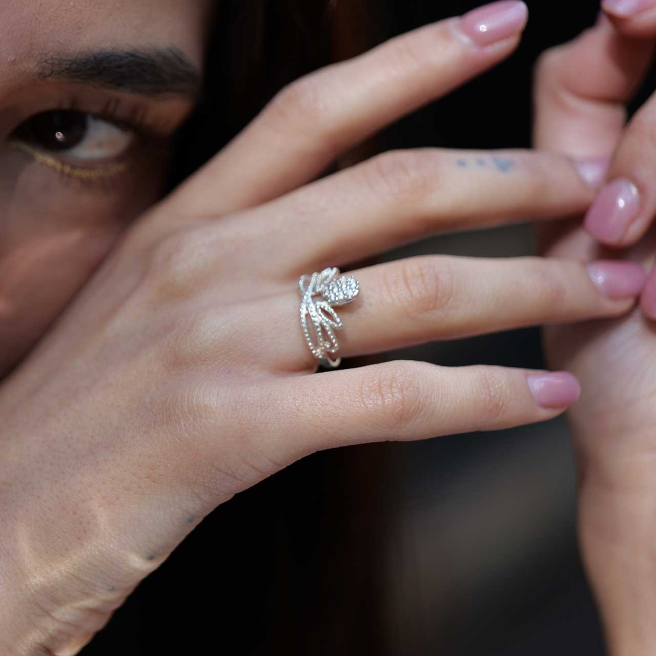 シルバーリング　王冠 5