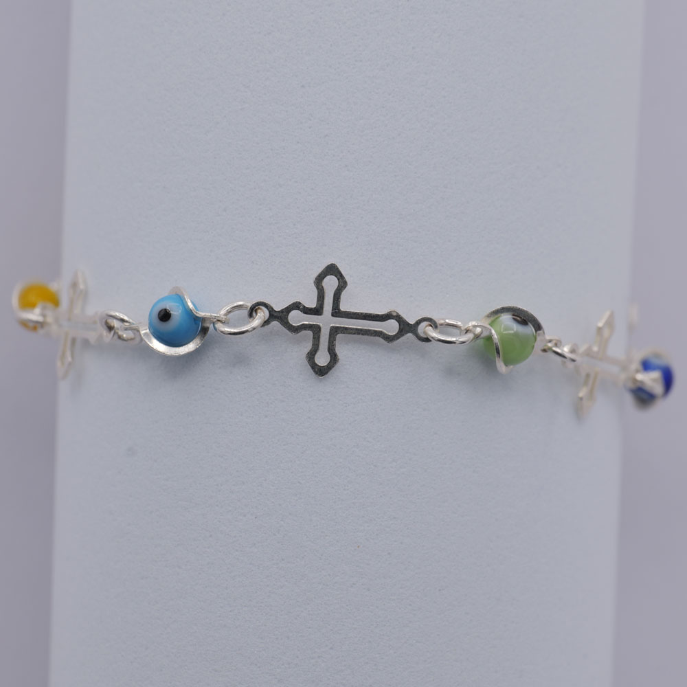 十字架のブレスレット　シルバー925 2