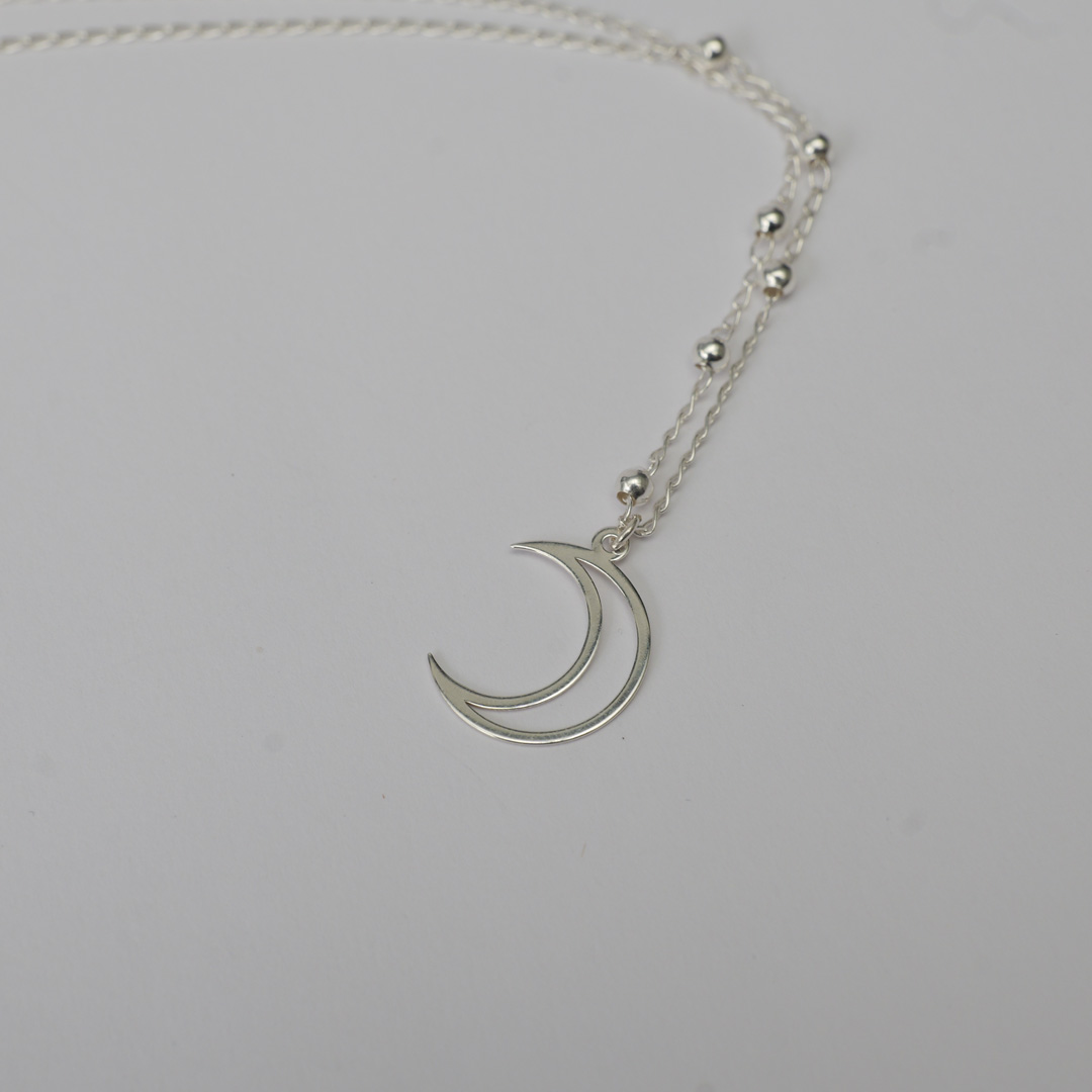 月のネックレス　シルバー925 4