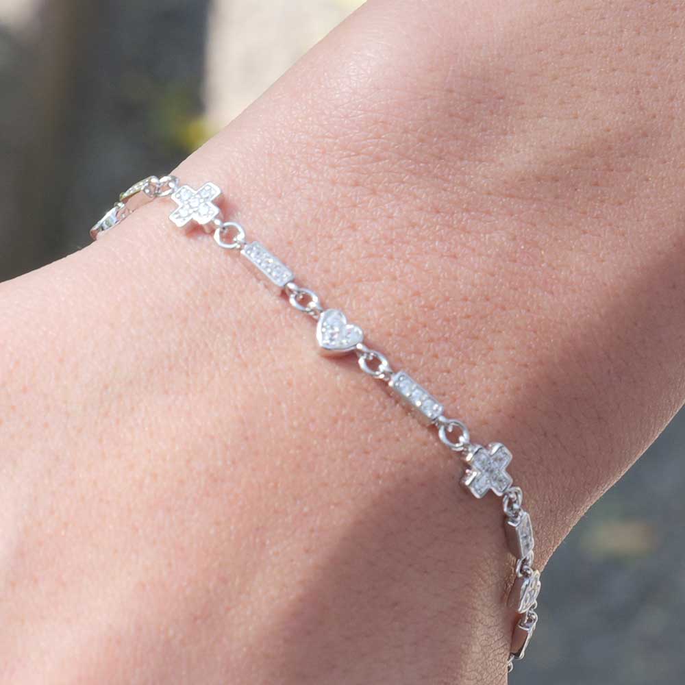 シルバーブレスレット　長さ調整可能 2