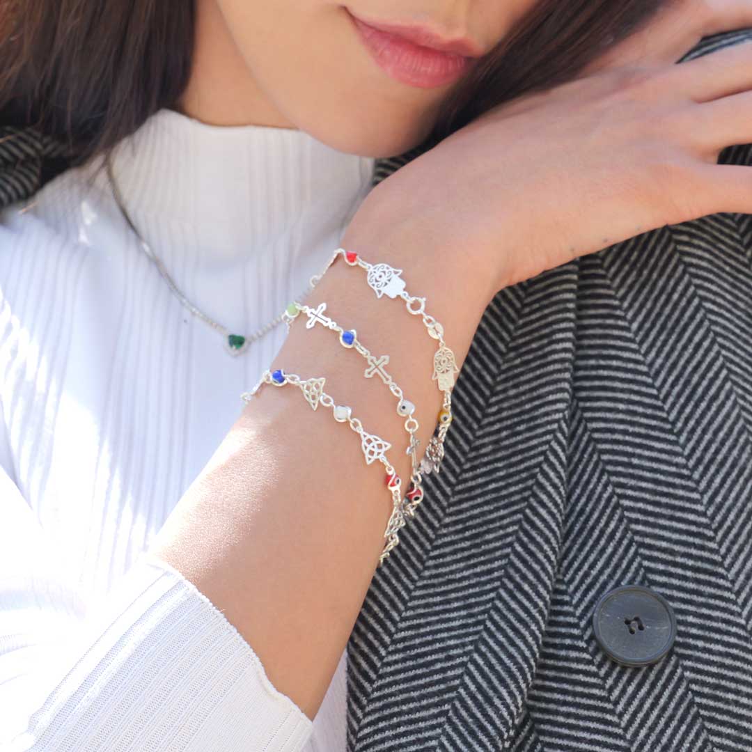 十字架のブレスレット　シルバー925 5