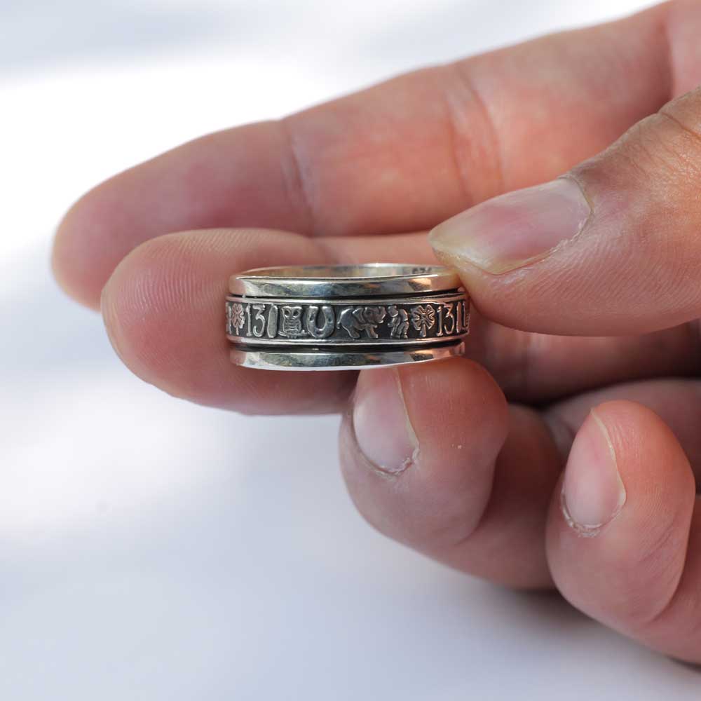 回転式シルバーリング 5