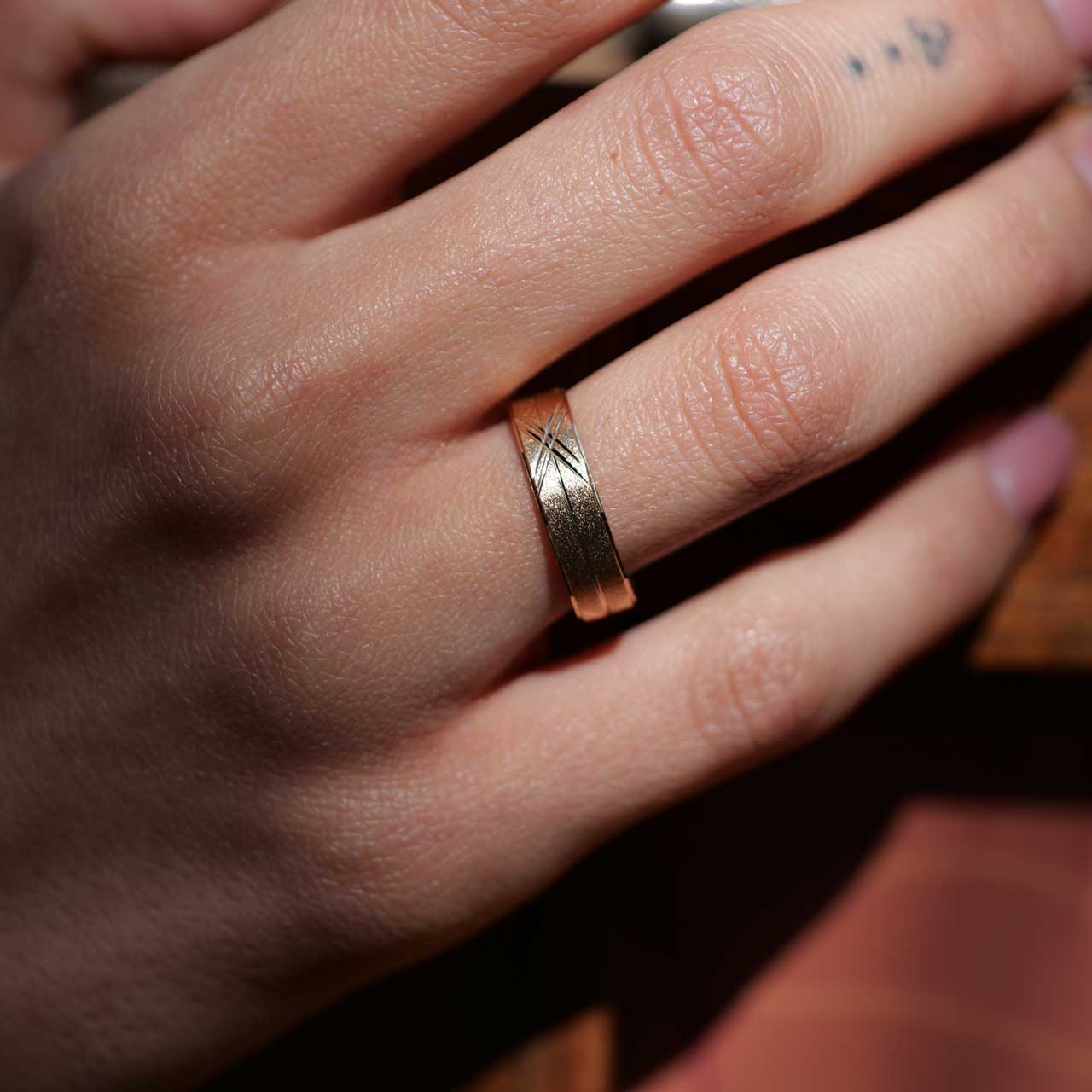 メキシコ産リング　金メッキ 2