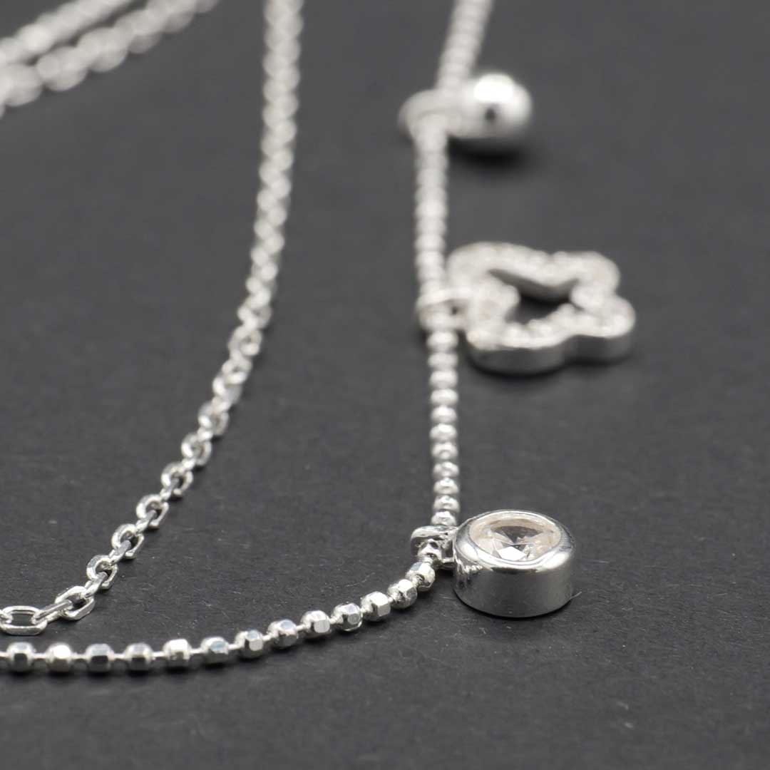 シルバーブレスレット　蝶　長さ調節可能 6