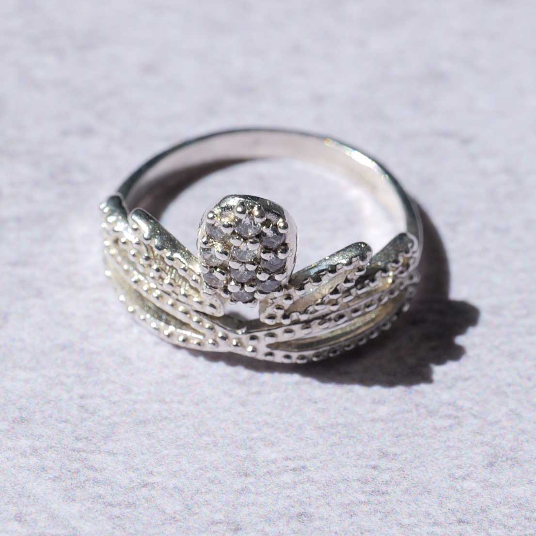 シルバーリング　王冠 2