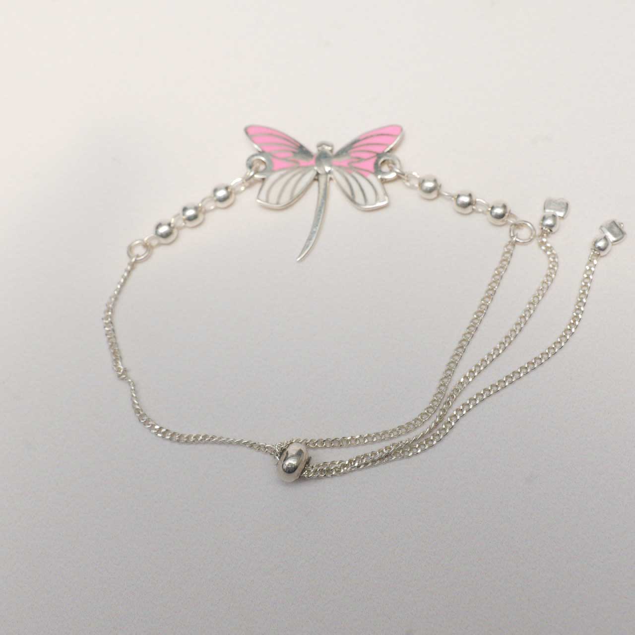 トンボのブレスレット　シルバー925×オパール 調整可能 3