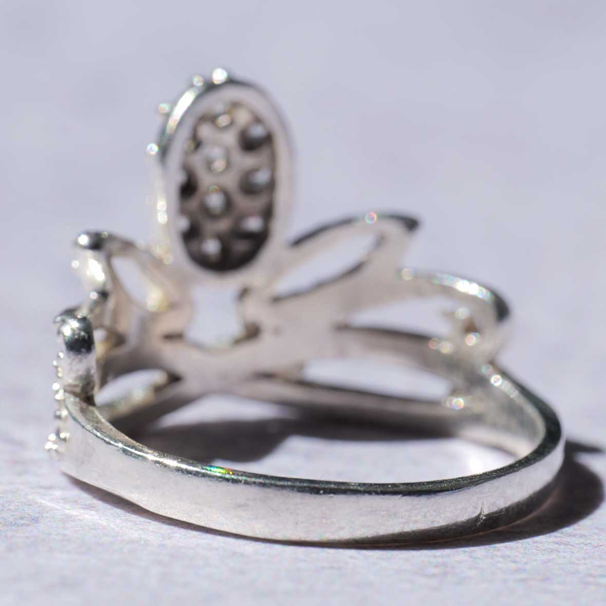 シルバーリング　王冠 4
