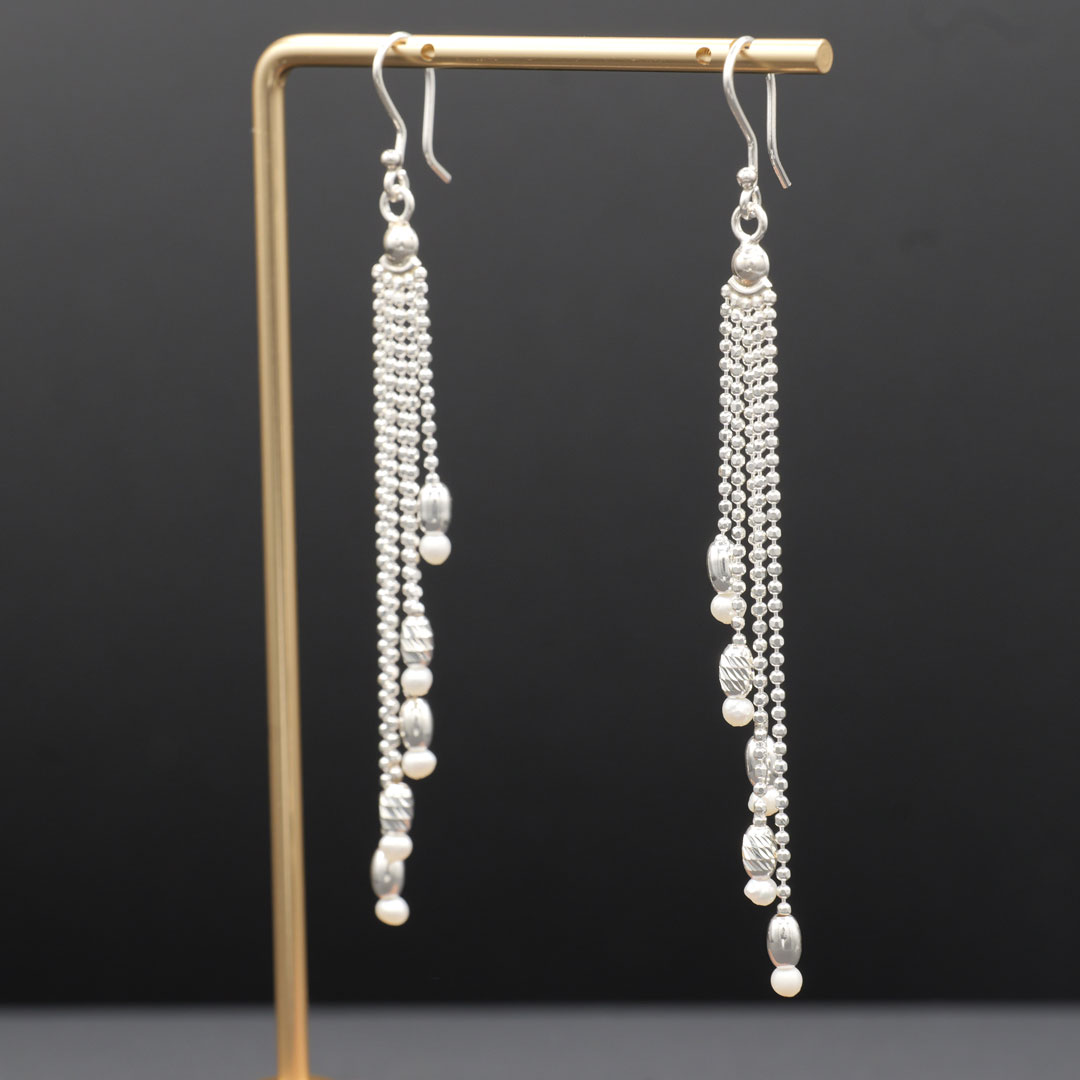 シルバーピアス　真珠 2