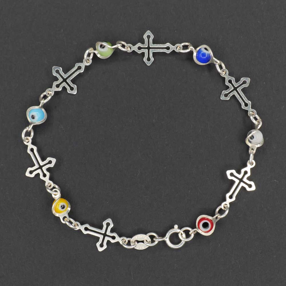 十字架のブレスレット　シルバー925