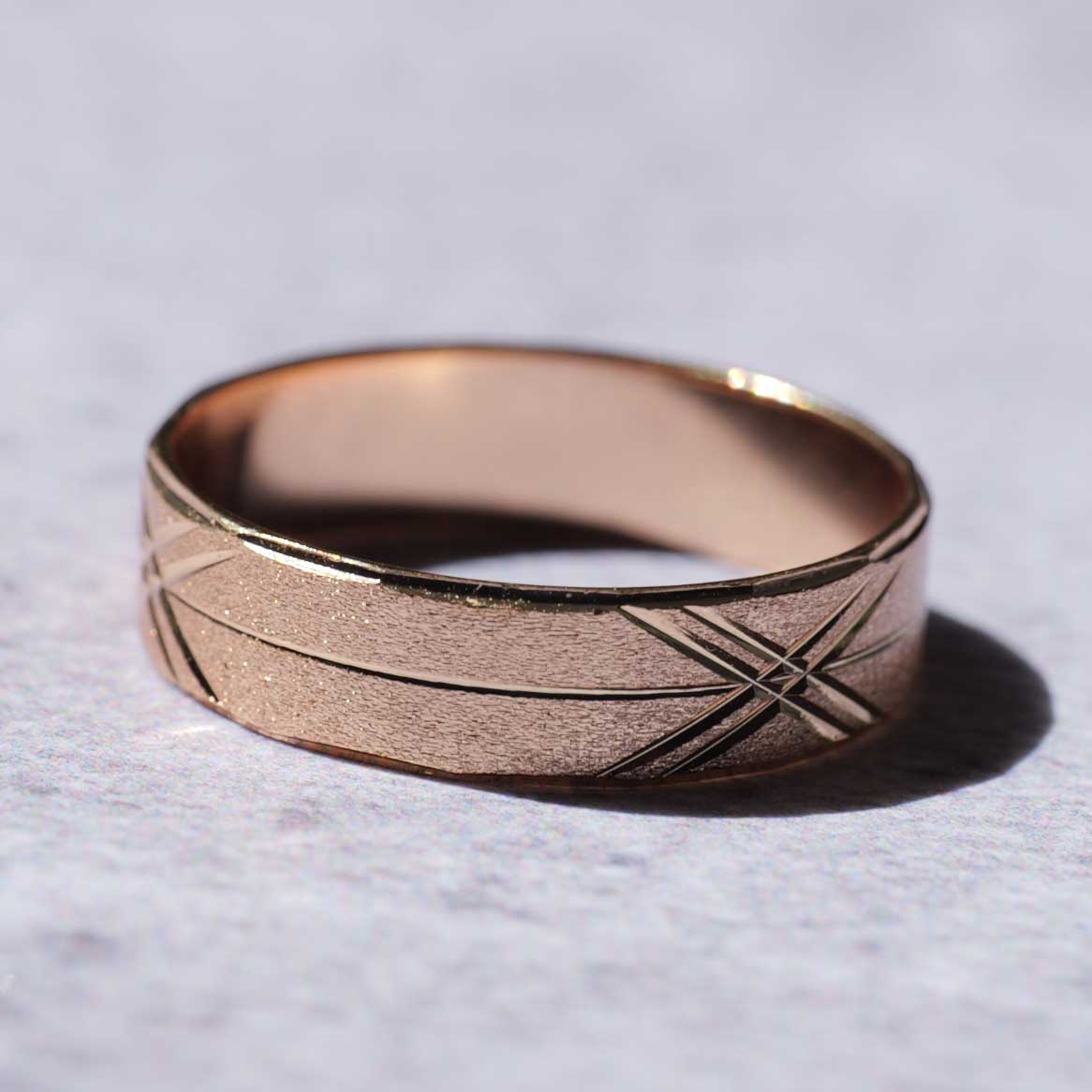 メキシコ産リング　金メッキ